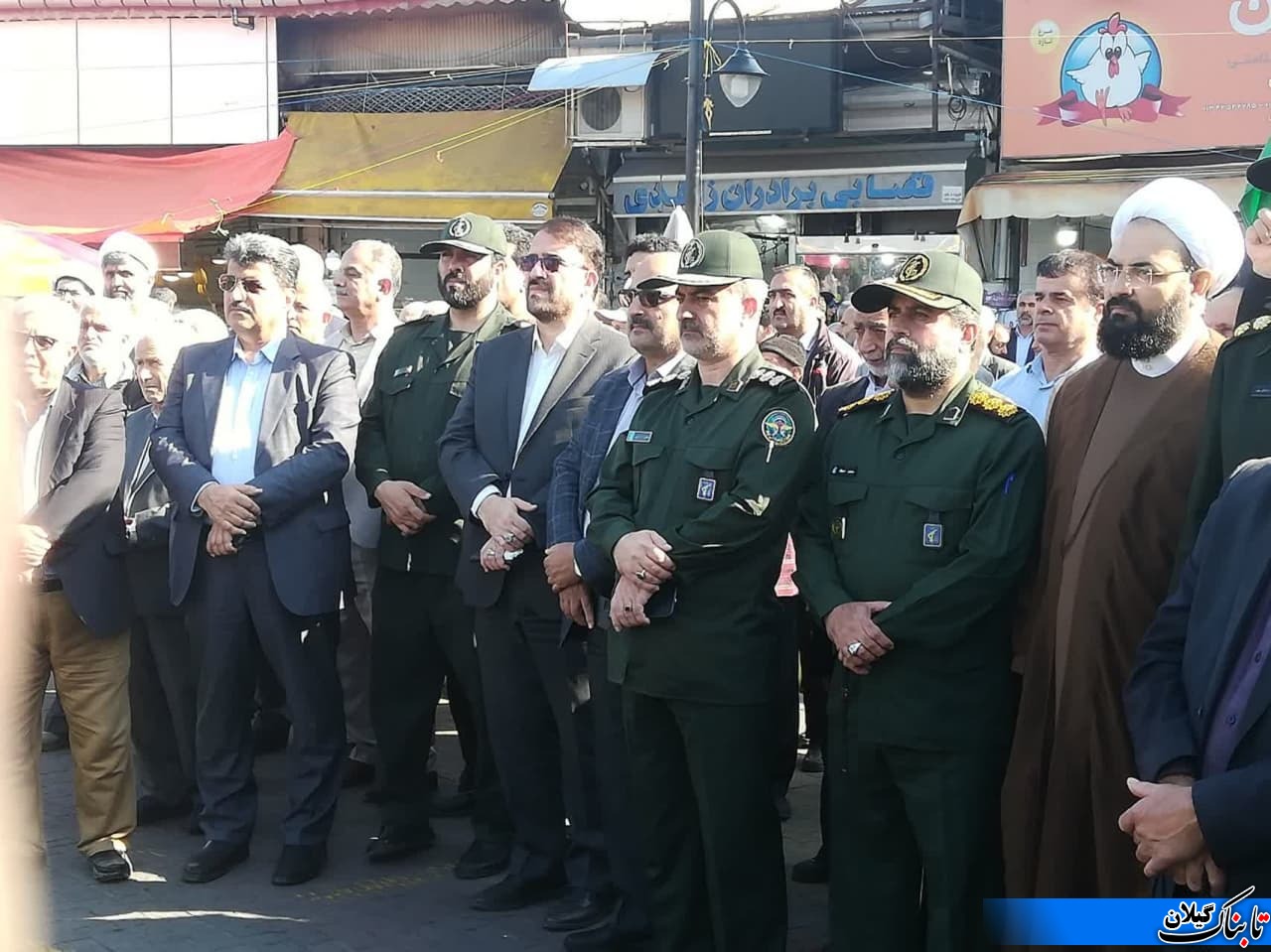 راهپیمایی باشکوه مردم شهید پرور شهرستان لنگروددر حمایت از غزه