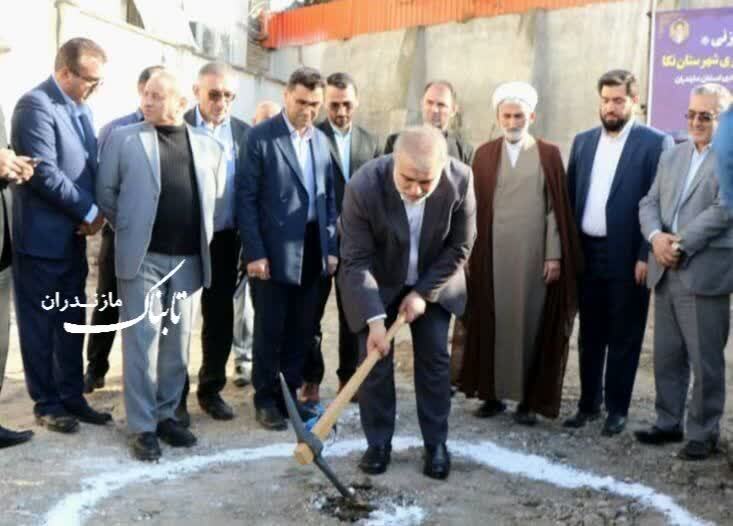 کلنگ&zwnj;زنی پروژه طرح توسعه دادگستری شهرستان نکا