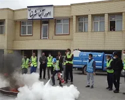 برگزاری مانور خودحفاظتی در آبفای استان اصفهان