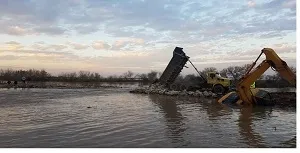 عملیات ترمیم سیل‌بند روستاهای بامدژ اهواز آغاز شد