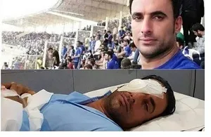 عیادت حیدری از هوادار مصدوم استقلال در جام حذفی