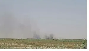 دود حریق هورالعظیم اهواز را کاملا درگیر کرده است